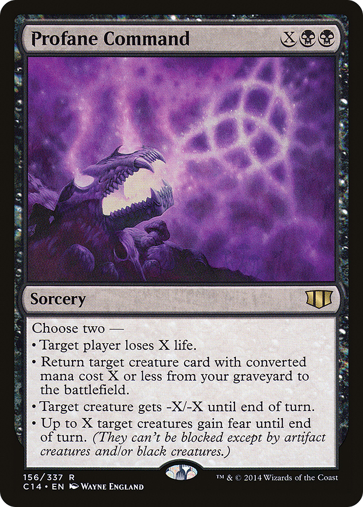 Profane Command (C14-156) - Commander 2014 - Premium MTG Single from Wizards of the Coast - Just $0.08! Shop now at Game Crave Tournament Store