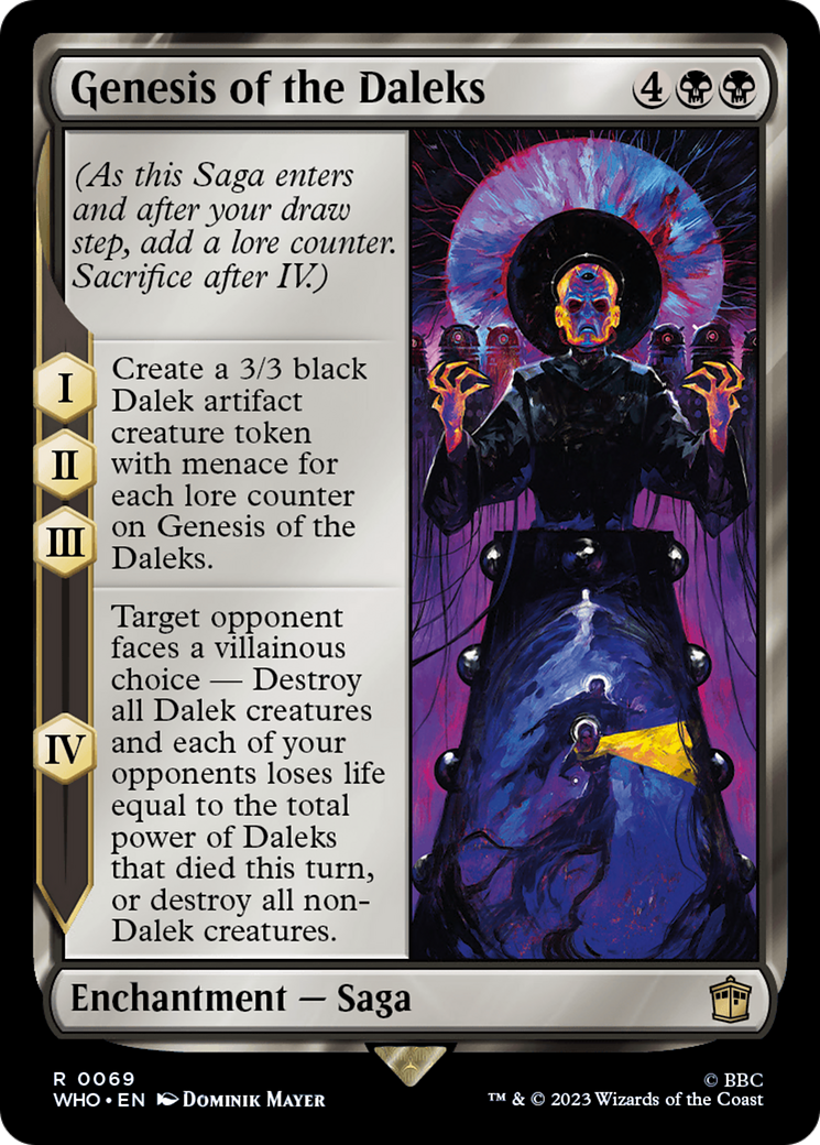 Genesis of the Daleks (WHO-069) - Doctor Who - Premium MTG Single from Wizards of the Coast - Just $0.08! Shop now at Game Crave Tournament Store