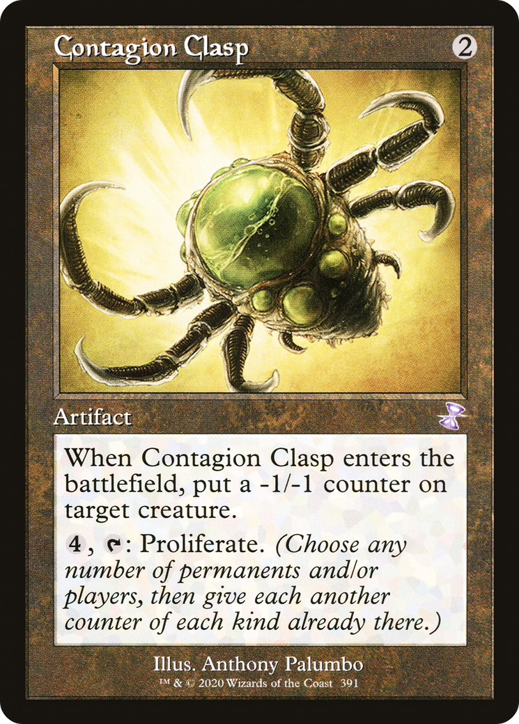 Contagion Clasp (TSR-391) - Time Spiral Remastered Foil - Premium MTG Single from Wizards of the Coast - Just $1.13! Shop now at Game Crave Tournament Store