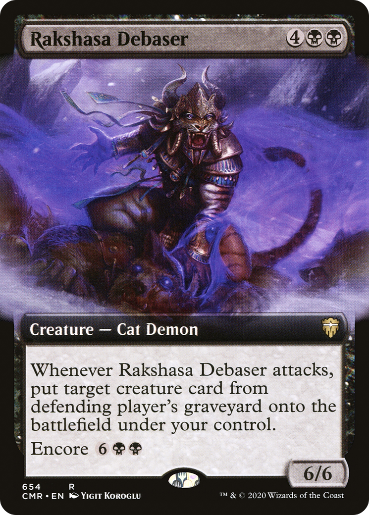 Rakshasa Debaser (CMR-654) - Commander Legends: (Extended Art) Foil - Premium MTG Single from Wizards of the Coast - Just $0.74! Shop now at Game Crave Tournament Store