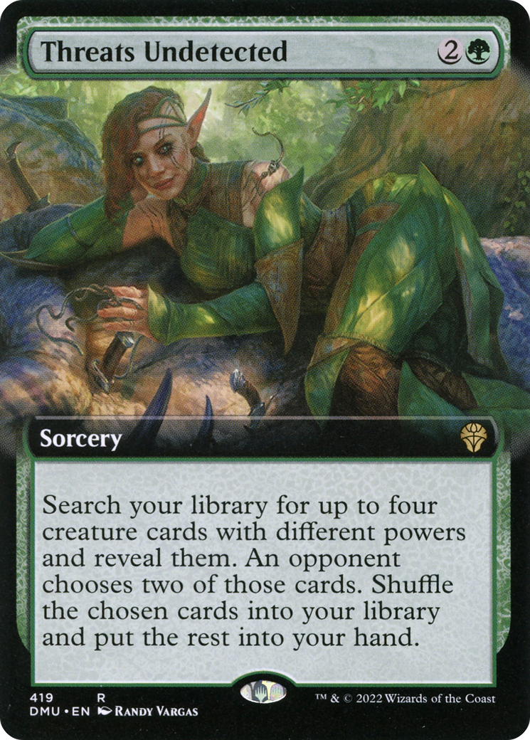 Threats Undetected (DMU-419) - Dominaria United: (Extended Art) - Premium MTG Single from Wizards of the Coast - Just $0.25! Shop now at Game Crave Tournament Store