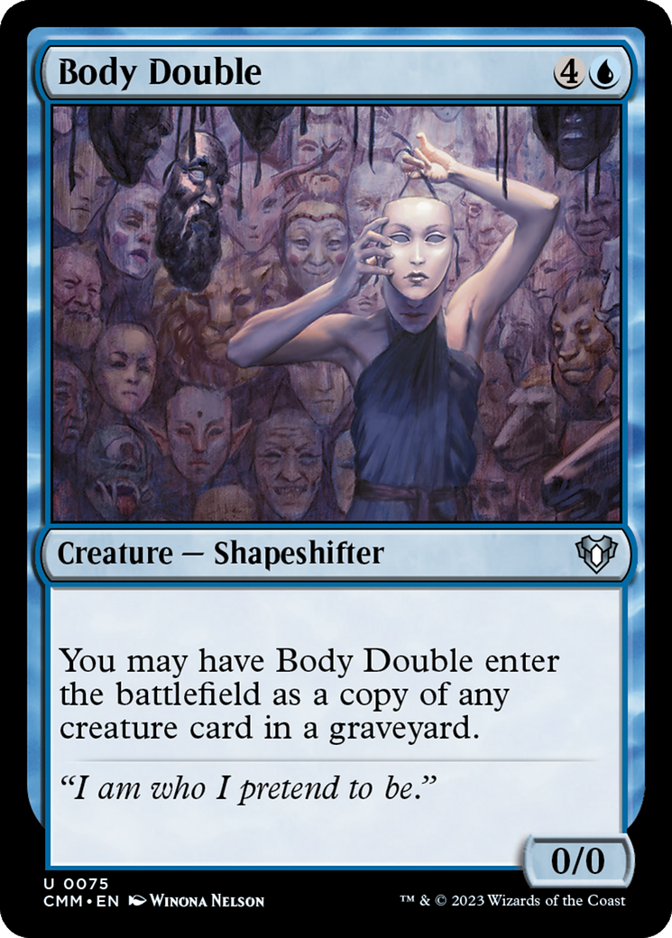 Body Double (CMM-075) - Commander Masters - Premium MTG Single from Wizards of the Coast - Just $0.08! Shop now at Game Crave Tournament Store