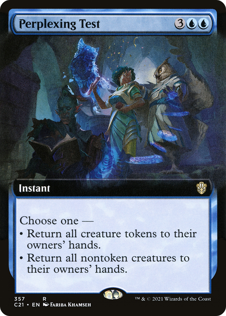 Perplexing Test (C21-357) - Commander 2021: (Extended Art) - Premium MTG Single from Wizards of the Coast - Just $1.14! Shop now at Game Crave Tournament Store