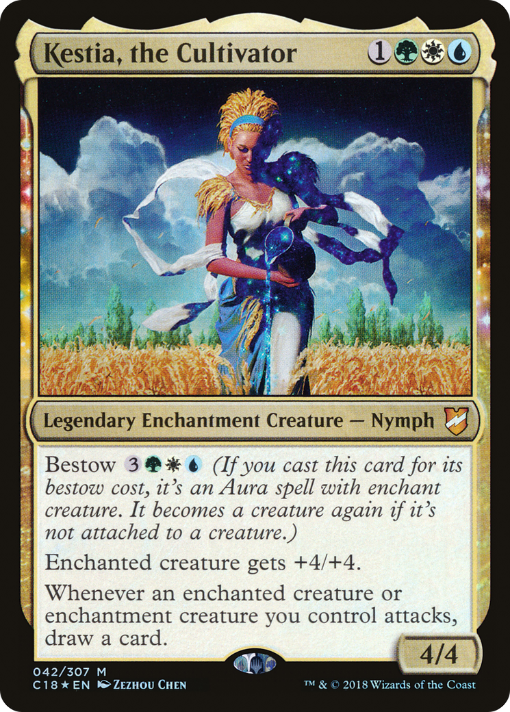 Kestia, the Cultivator (C18-042) - Commander 2018: (nyxtouched) Foil - Premium MTG Single from Wizards of the Coast - Just $0.82! Shop now at Game Crave Tournament Store