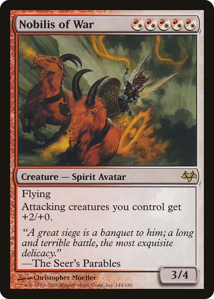 Nobilis of War (EVE-144) - Eventide Foil - Premium MTG Single from Wizards of the Coast - Just $0.89! Shop now at Game Crave Tournament Store