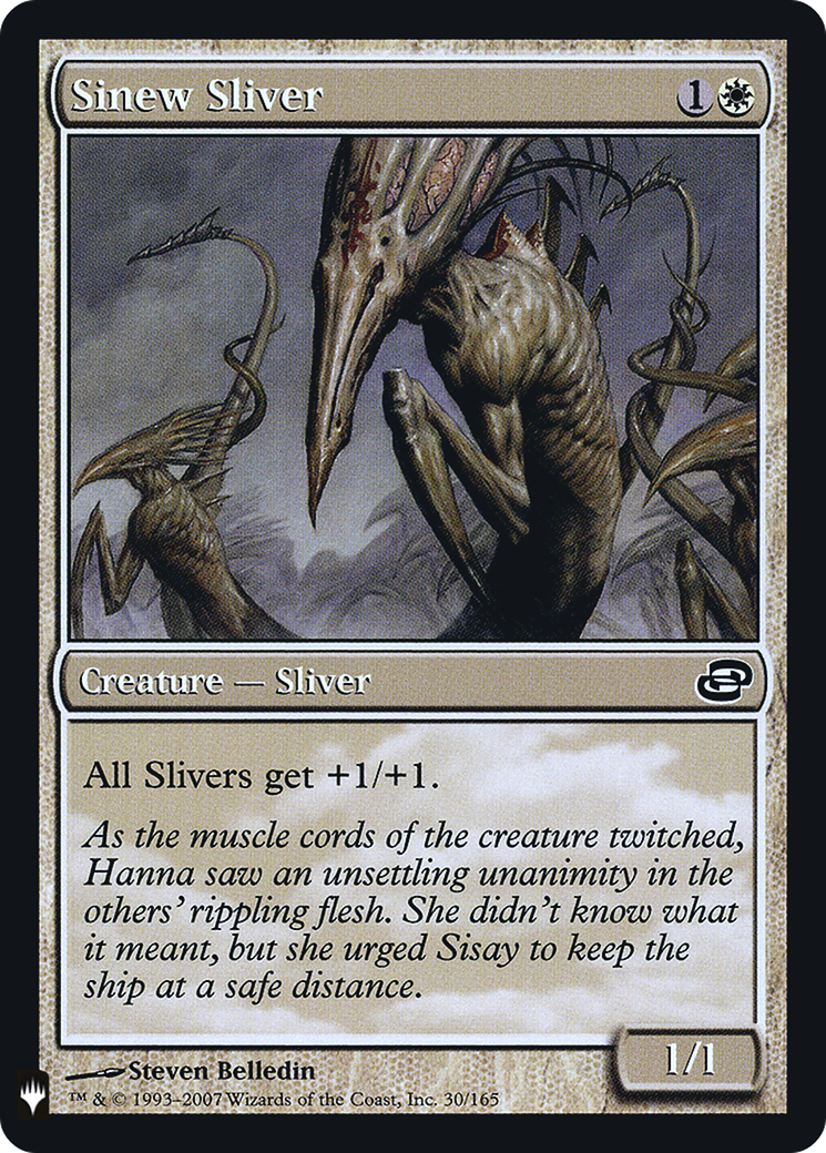 Sinew Sliver (FMB1-014) - Mystery Booster Retail Edition Foils Foil - Premium MTG Single from Wizards of the Coast - Just $0.18! Shop now at Game Crave Tournament Store