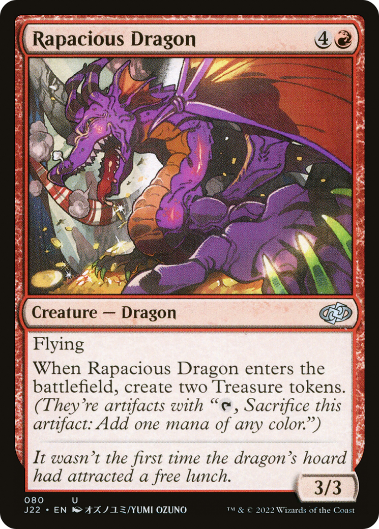 Rapacious Dragon (J22-080) - Jumpstart 2022 - Premium MTG Single from Wizards of the Coast - Just $0.08! Shop now at Game Crave Tournament Store