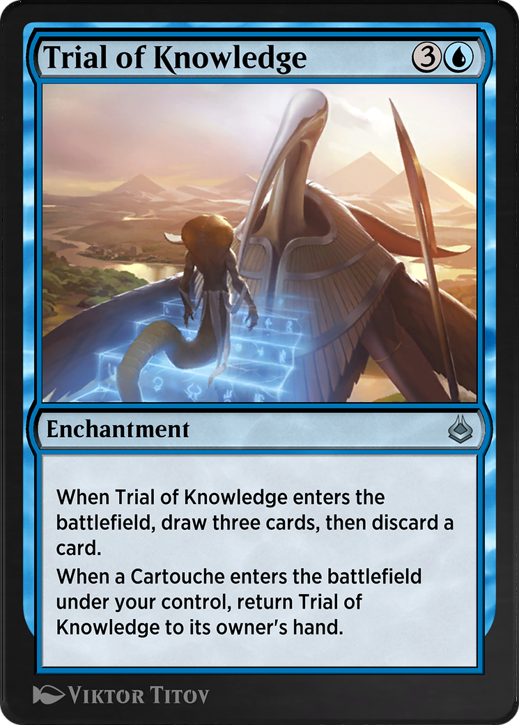 Trial of Knowledge (AKR-084) - Amonkhet Remastered - Premium MTG Single from Wizards of the Coast - Just $0! Shop now at Game Crave Tournament Store