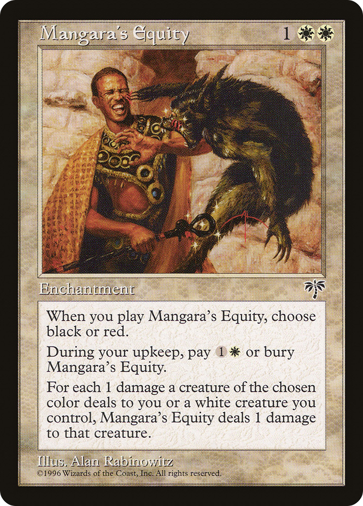 Mangara's Equity (MIR-026) - Mirage - Premium MTG Single from Wizards of the Coast - Just $0.08! Shop now at Game Crave Tournament Store