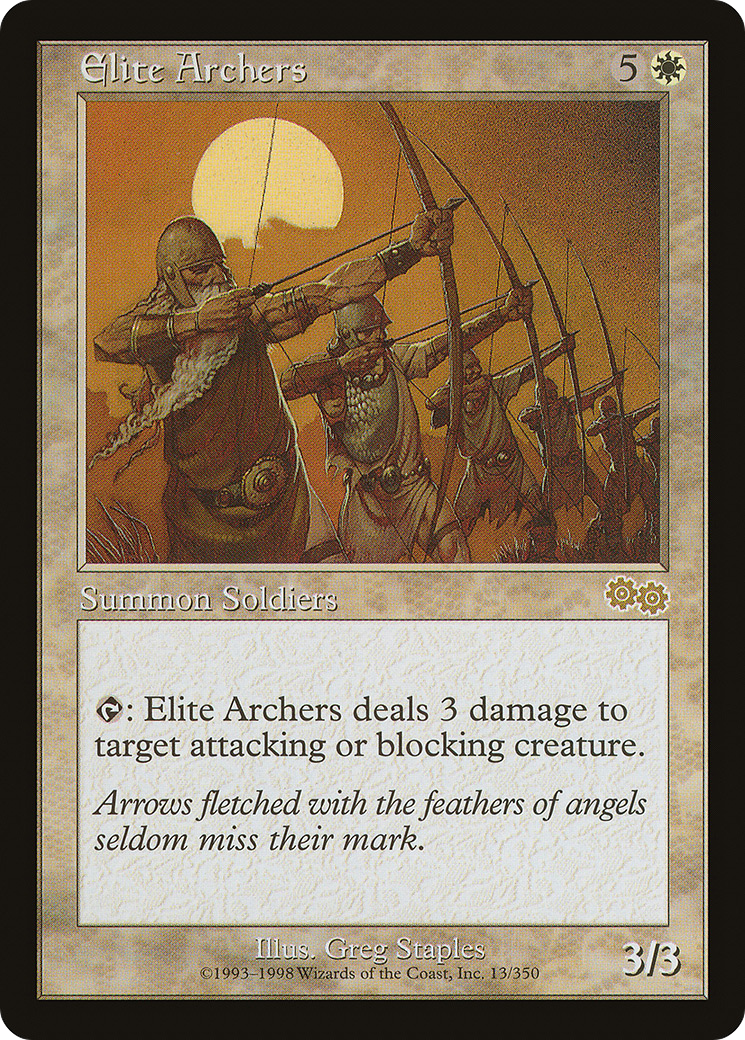 Elite Archers (USG-013) - Urza's Saga - Premium MTG Single from Wizards of the Coast - Just $0.11! Shop now at Game Crave Tournament Store