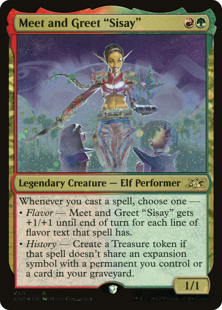 Meet and Greet "Sisay" (UNF-458) - Unfinity Foil - Premium MTG Single from Wizards of the Coast - Just $0.08! Shop now at Game Crave Tournament Store