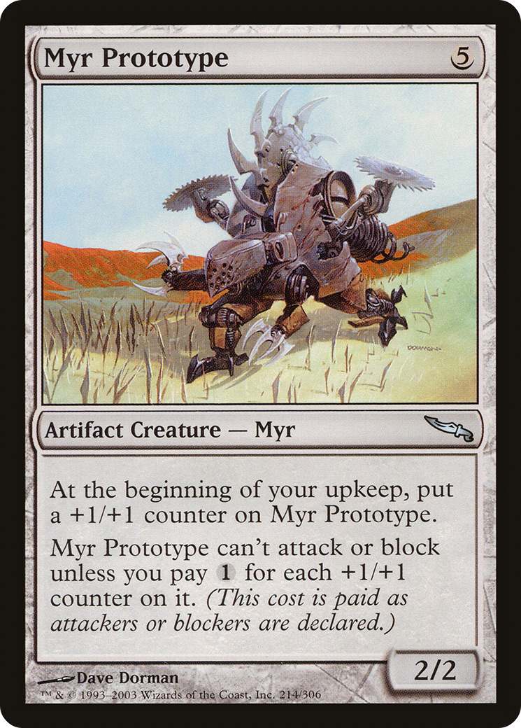 Myr Prototype (MRD-214) - Mirrodin Foil - Premium MTG Single from Wizards of the Coast - Just $0.22! Shop now at Game Crave Tournament Store
