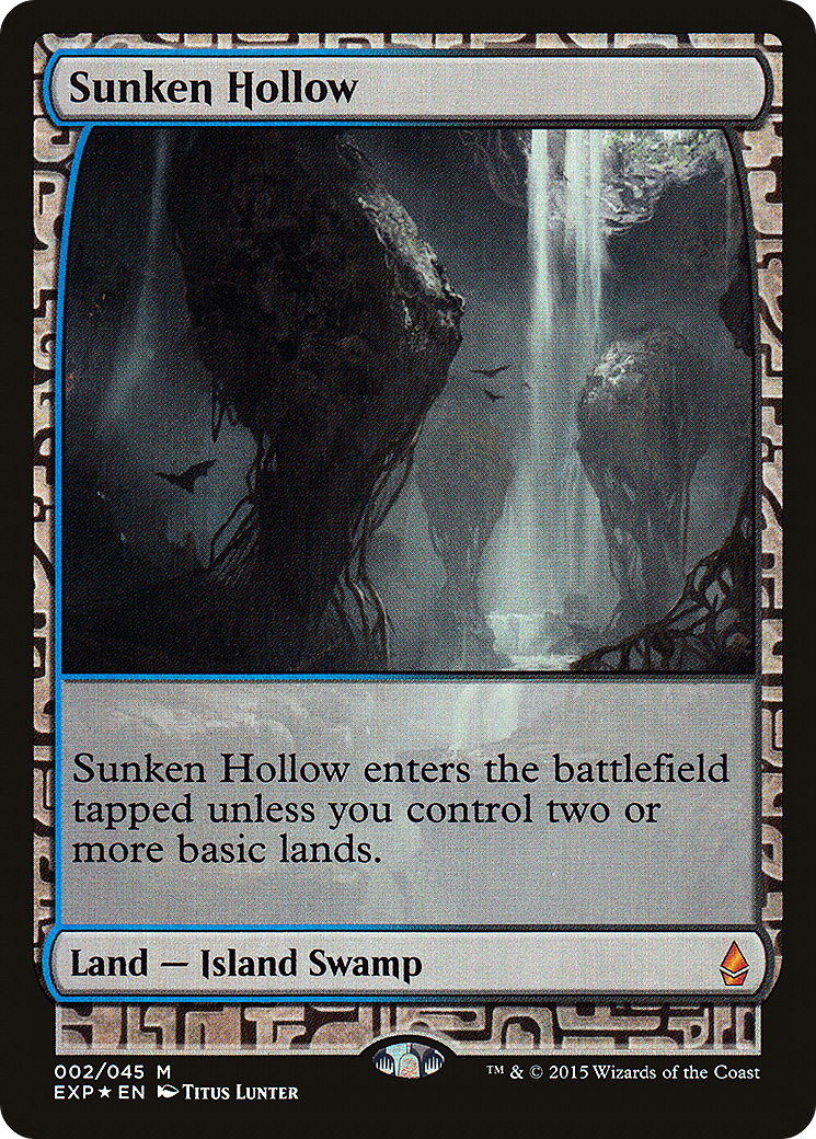Sunken Hollow (EXP-002) - Zendikar Expeditions Foil - Premium MTG Single from Wizards of the Coast - Just $4.95! Shop now at Game Crave Tournament Store