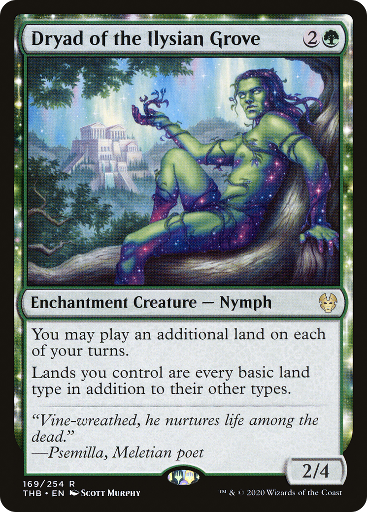 Dryad of the Ilysian Grove (THB-169) - Theros Beyond Death: (nyxtouched) - Premium MTG Single from Wizards of the Coast - Just $1.30! Shop now at Game Crave Tournament Store
