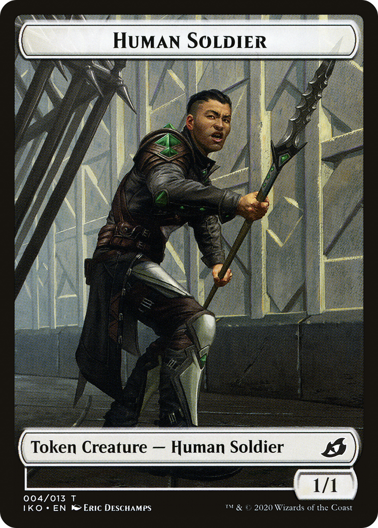 Human Soldier (TIKO-004) - Ikoria: Lair of Behemoths Tokens Foil - Premium MTG Single from Wizards of the Coast - Just $0.08! Shop now at Game Crave Tournament Store