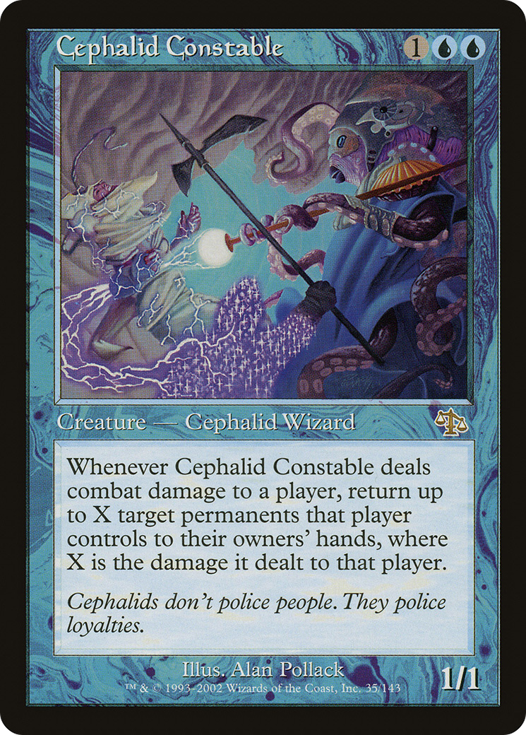 Cephalid Constable (JUD-035) - Judgment - Premium MTG Single from Wizards of the Coast - Just $0.45! Shop now at Game Crave Tournament Store
