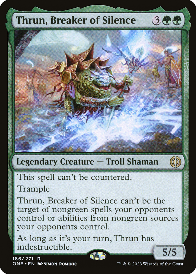 Thrun, Breaker of Silence (ONE-186) - Phyrexia: All Will Be One Foil - Premium MTG Single from Wizards of the Coast - Just $0.12! Shop now at Game Crave Tournament Store