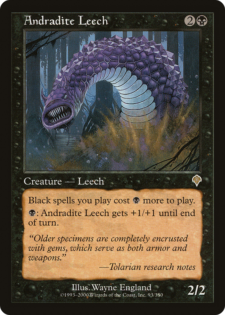 Andradite Leech (INV-093) - Invasion - Premium MTG Single from Wizards of the Coast - Just $0.08! Shop now at Game Crave Tournament Store