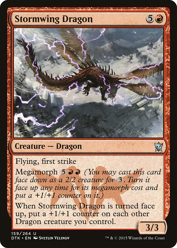 Stormwing Dragon (DTK-159) - Dragons of Tarkir - Premium MTG Single from Wizards of the Coast - Just $0.08! Shop now at Game Crave Tournament Store
