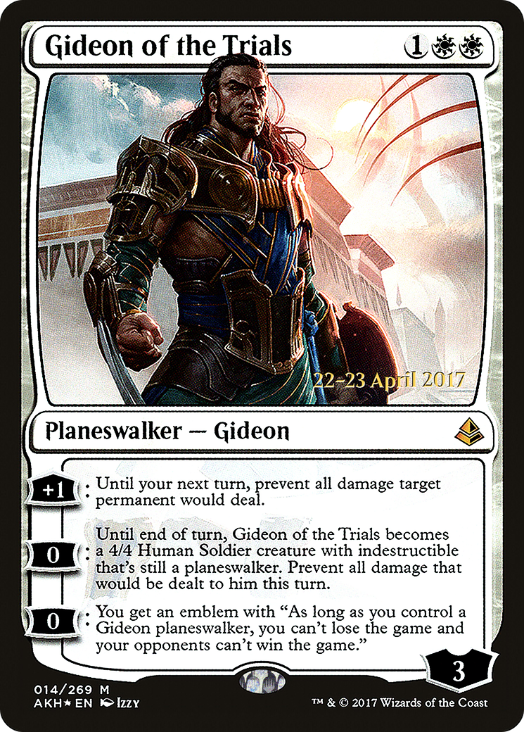 Gideon of the Trials (PAKH-14S) - Amonkhet Promos Foil - Premium MTG Single from Wizards of the Coast - Just $2.13! Shop now at Game Crave Tournament Store