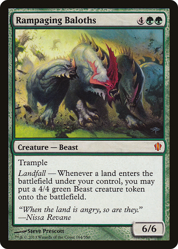Rampaging Baloths (C13-164) - Commander 2013 - Premium MTG Single from Wizards of the Coast - Just $0.14! Shop now at Game Crave Tournament Store