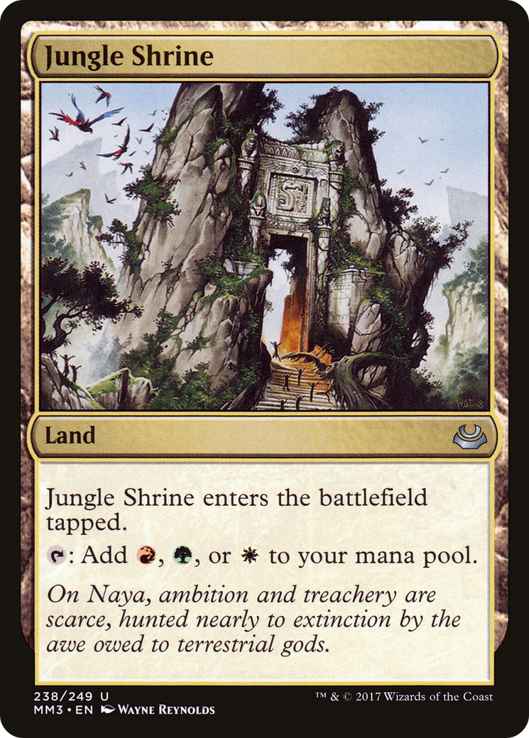 Jungle Shrine (MM3-238) - Modern Masters 2017 - Premium MTG Single from Wizards of the Coast - Just $0.08! Shop now at Game Crave Tournament Store