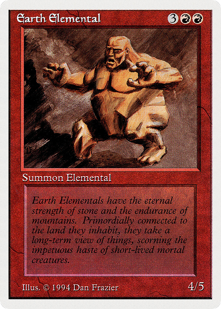Earth Elemental (SUM-146) - Summer Magic / Edgar - Premium MTG Single from Wizards of the Coast - Just $0.25! Shop now at Game Crave Tournament Store