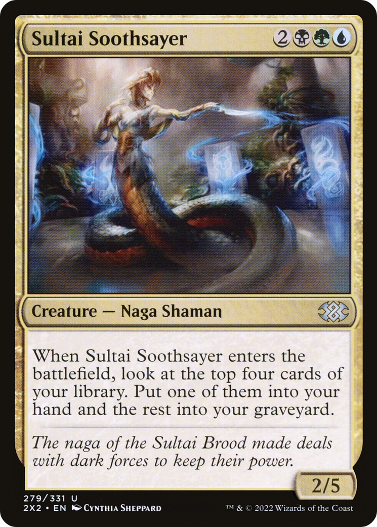 Sultai Soothsayer (2X2-279) - Double Masters 2022 - Premium MTG Single from Wizards of the Coast - Just $0.25! Shop now at Game Crave Tournament Store