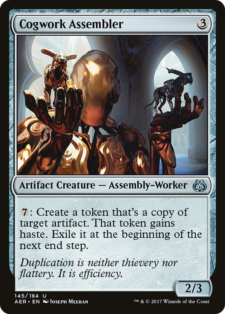 Cogwork Assembler (AER-145) - Aether Revolt - Premium MTG Single from Wizards of the Coast - Just $0.25! Shop now at Game Crave Tournament Store