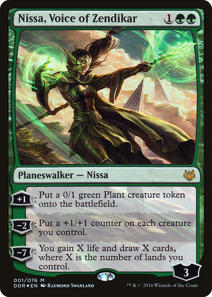 Nissa, Voice of Zendikar (DDR-001) - Duel Decks: Nissa vs. Ob Nixilis Foil - Premium MTG Single from Wizards of the Coast - Just $0.31! Shop now at Game Crave Tournament Store
