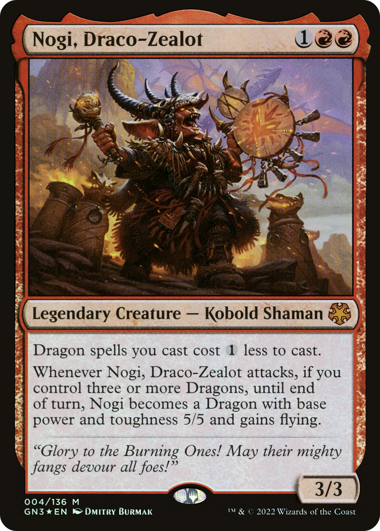 Nogi, Draco-Zealot (GN3-004) - Game Night: Free-for-All Foil - Premium MTG Single from Wizards of the Coast - Just $4.25! Shop now at Game Crave Tournament Store