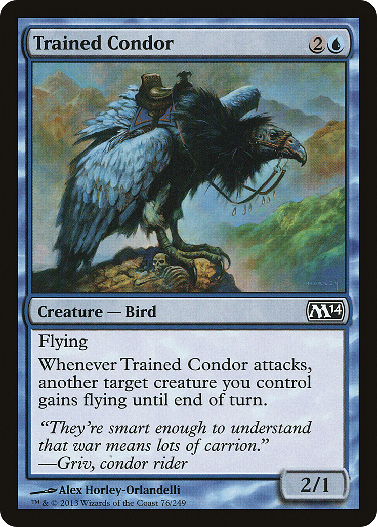 Trained Condor (M14-076) - Magic 2014 - Premium MTG Single from Wizards of the Coast - Just $0.08! Shop now at Game Crave Tournament Store