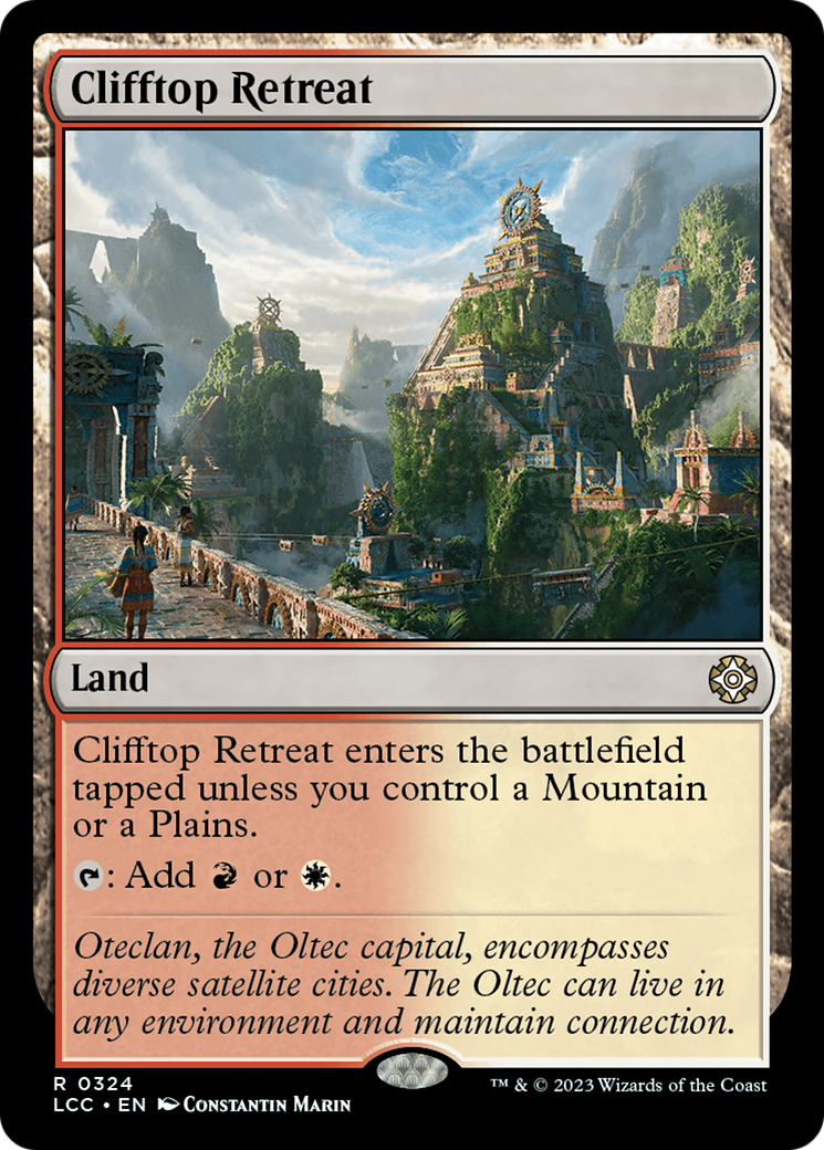 Clifftop Retreat (LCC-324) - The Lost Caverns of Ixalan Commander - Premium MTG Single from Wizards of the Coast - Just $0.15! Shop now at Game Crave Tournament Store