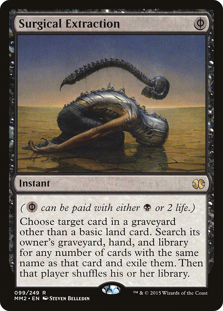 Surgical Extraction (MM2-099) - Modern Masters 2015 Foil - Premium MTG Single from Wizards of the Coast - Just $1.06! Shop now at Game Crave Tournament Store