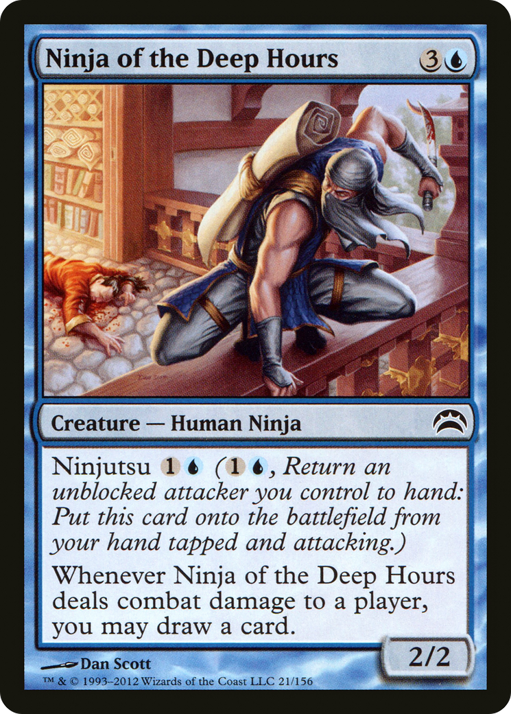 Ninja of the Deep Hours (PC2-021) - Planechase 2012 - Premium MTG Single from Wizards of the Coast - Just $0.42! Shop now at Game Crave Tournament Store