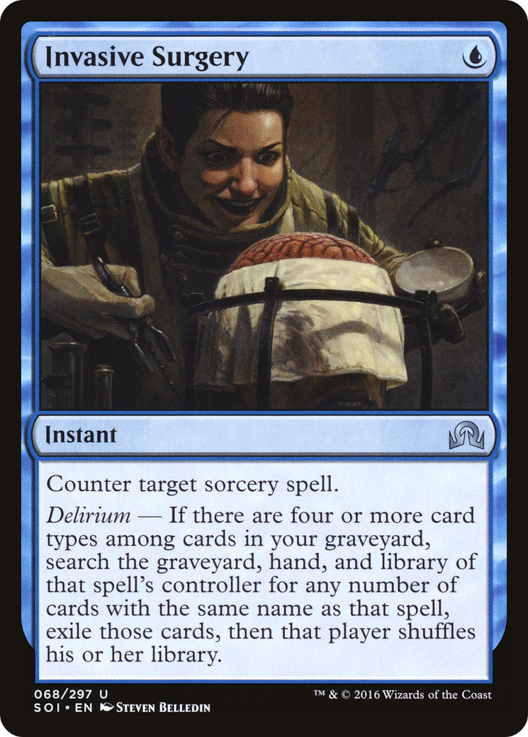 Invasive Surgery (SOI-068) - Shadows over Innistrad Foil - Premium MTG Single from Wizards of the Coast - Just $0.53! Shop now at Game Crave Tournament Store