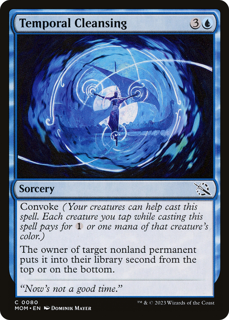 Temporal Cleansing (MOM-080) - March of the Machine - Premium MTG Single from Wizards of the Coast - Just $0.08! Shop now at Game Crave Tournament Store