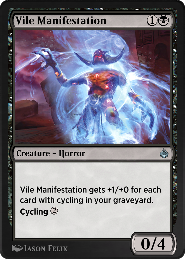 Vile Manifestation (AKR-132) - Amonkhet Remastered - Premium MTG Single from Wizards of the Coast - Just $0! Shop now at Game Crave Tournament Store