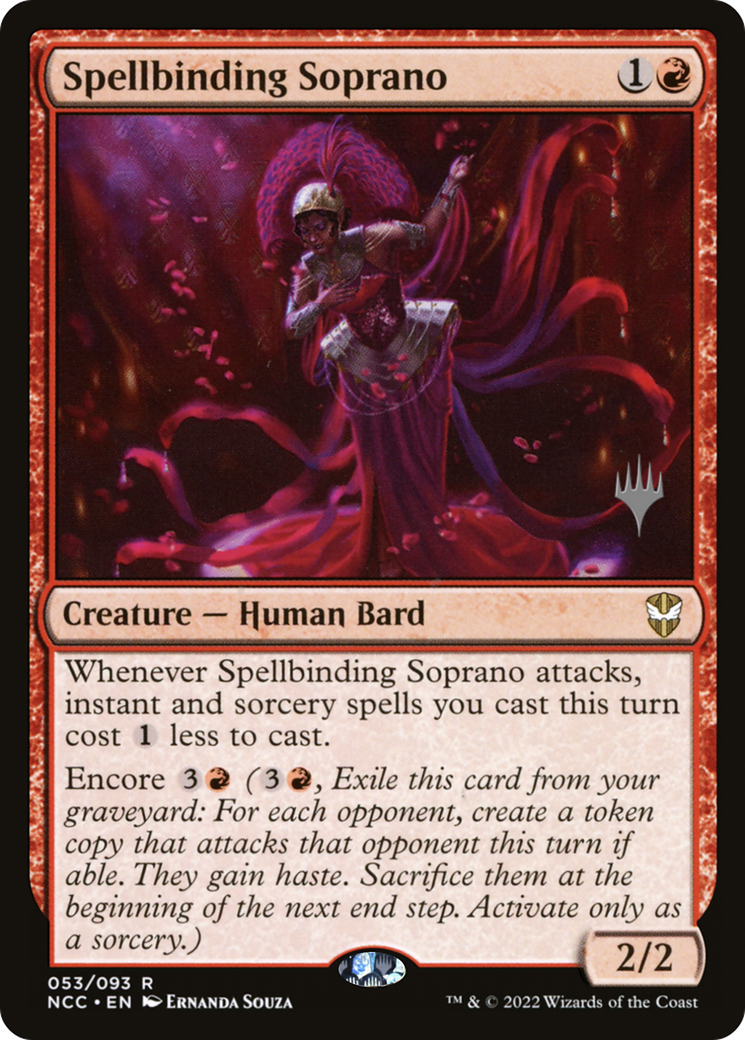 Spellbinding Soprano (PNCC-53P) - New Capenna Commander Promos Foil - Premium MTG Single from Wizards of the Coast - Just $0.64! Shop now at Game Crave Tournament Store