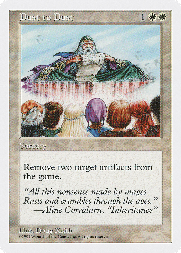 Dust to Dust (5ED-029) - Fifth Edition - Premium MTG Single from Wizards of the Coast - Just $1.15! Shop now at Game Crave Tournament Store