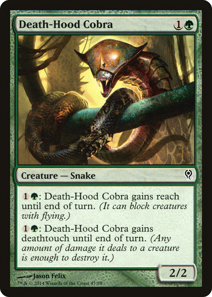 Death-Hood Cobra (DDM-047) - Duel Decks: Jace vs. Vraska - Premium MTG Single from Wizards of the Coast - Just $0.08! Shop now at Game Crave Tournament Store