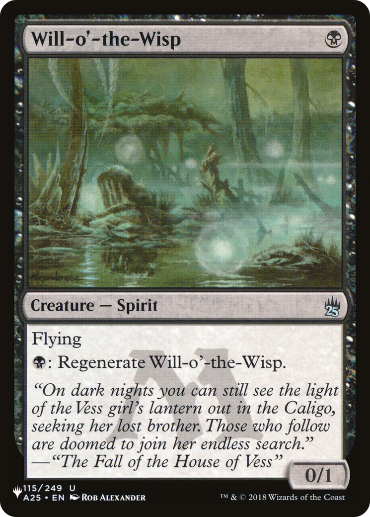 Will-o'-the-Wisp (PLIST-477) - The List - Premium MTG Single from Wizards of the Coast - Just $0.08! Shop now at Game Crave Tournament Store