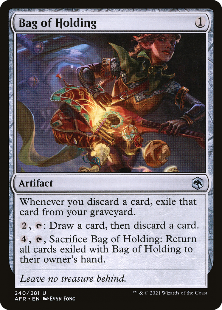Bag of Holding (AFR-240) - Adventures in the Forgotten Realms Foil - Premium MTG Single from Wizards of the Coast - Just $0.25! Shop now at Game Crave Tournament Store