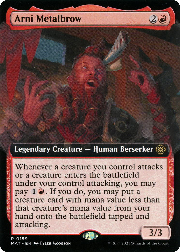 Arni Metalbrow (MAT-159) - March of the Machine: The Aftermath: (Extended Art) - Premium MTG Single from Wizards of the Coast - Just $0.08! Shop now at Game Crave Tournament Store