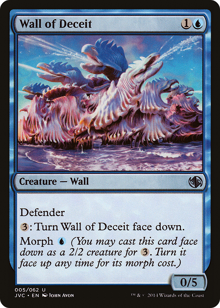 Wall of Deceit (JVC-005) - Duel Decks Anthology: Jace vs. Chandra - Premium MTG Single from Wizards of the Coast - Just $0.26! Shop now at Game Crave Tournament Store