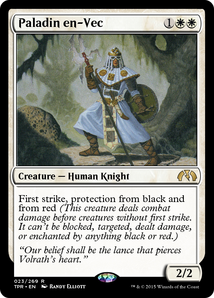 Paladin en-Vec (TPR-023) - Tempest Remastered - Premium MTG Single from Wizards of the Coast - Just $0! Shop now at Game Crave Tournament Store