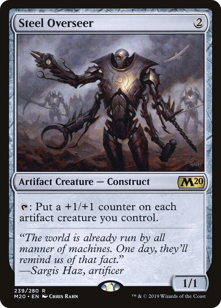 Steel Overseer (M20-239) - Core Set 2020 - Premium MTG Single from Wizards of the Coast - Just $0.20! Shop now at Game Crave Tournament Store