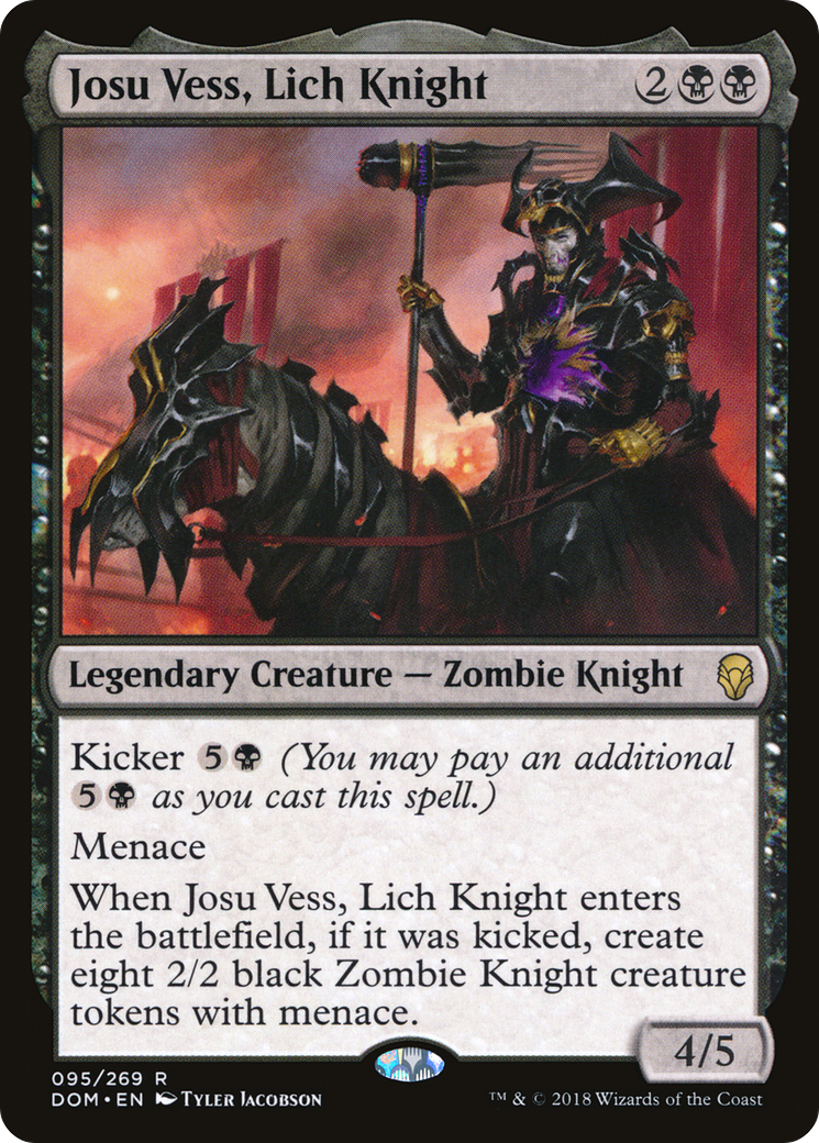 Josu Vess, Lich Knight (DOM-095) - Dominaria Foil - Premium MTG Single from Wizards of the Coast - Just $0.20! Shop now at Game Crave Tournament Store