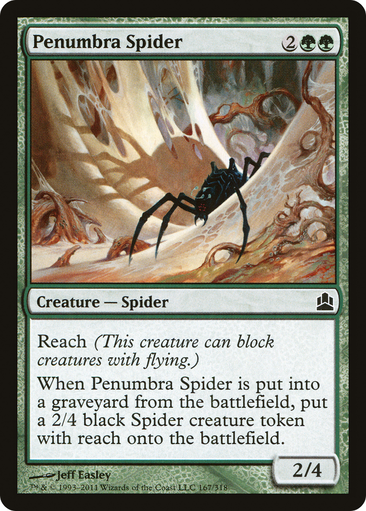 Penumbra Spider (CMD-167) - Commander 2011 - Premium MTG Single from Wizards of the Coast - Just $0.30! Shop now at Game Crave Tournament Store