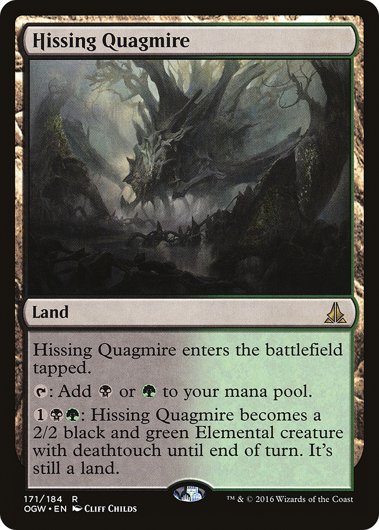 Hissing Quagmire (OGW-171) - Oath of the Gatewatch Foil - Premium MTG Single from Wizards of the Coast - Just $0.49! Shop now at Game Crave Tournament Store